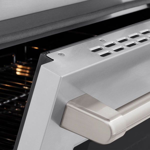 ZLINE 36 in. 5.2 cu. ft. Paramount Induction Range with 5 Element Cooktop and Electric Convection Oven in Stainless Steel, Open Box-Great Condition