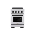 ZLINE Autograph Edition 24 in. 3.2 cu. ft. Paramount Induction Range with 3 Element Cooktop and Electric Convection Oven in Stainless Steel with Matte Black Accents (SINRZ-24-MB)