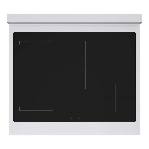 ZLINE Autograph Edition 30 in. 4.2 cu. ft. Paramount Induction Range with 4 Element Cooktop and Electric Convection Oven in Stainless Steel with White Matte Door and Champagne Bronze Accents, Open Box-Good Condition