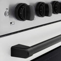 ZLINE Autograph Edition 30 in. 4.2 cu. ft. Paramount Induction Range with 4 Element Cooktop and Electric Convection Oven in Stainless Steel with White Matte Door and Matte Black Accents, Open Box-Good Condition