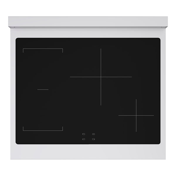 ZLINE Autograph Edition 30 in. 4.2 cu. ft. Paramount Induction Range with 4 Element Cooktop and Electric Convection Oven in Stainless Steel with White Matte Door and Matte Black Accents, Open Box-Great Condition