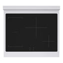 ZLINE Autograph Edition 30 in. 4.2 cu. ft. Paramount Induction Range with 4 Element Cooktop and Electric Convection Oven in Stainless Steel with White Matte Door and Matte Black Accents, Open Box-Good Condition