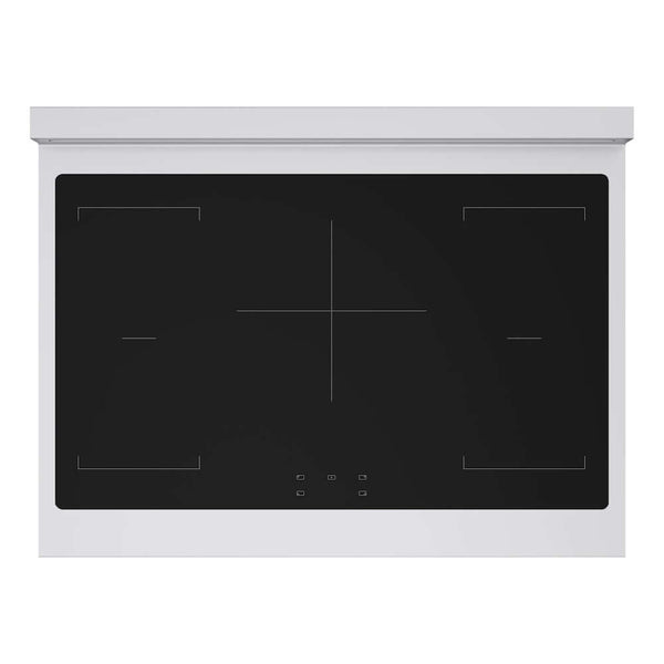 ZLINE Autograph Edition 36 in. 5.2 cu. ft. Paramount Induction Range with 5 Element Cooktop and Electric Convection Oven in Stainless Steel with White Matte Door and Polished Gold Accents, Open Box-Good Condition