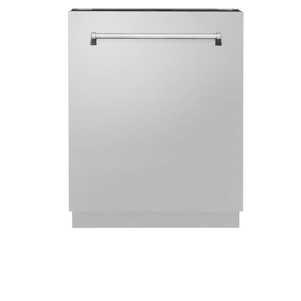 ZLINE 24 in. Tallac Series 3rd Rack Dishwasher in Stainless Steel with Traditional Handle, 51dBa (DWV-304-24)