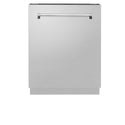 ZLINE 24 in. Tallac Series 3rd Rack Tall Tub Dishwasher in Stainless Steel, 51dBa (DWV-304-24)