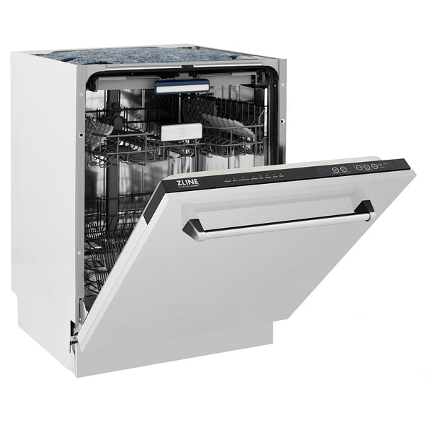 ZLINE 24 in. Tallac Series 3rd Rack Tall Tub Dishwasher in Stainless Steel, 51dBa (DWV-304-24)