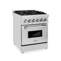 ZLINE 24 in. 2.8 cu. ft. Legacy Dual Fuel Range with 4 Burner Gas Cooktop and Electric Convection Oven