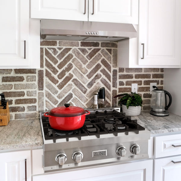 ZLINE 30 in. Classic Gas Rangetop with 4 Burners and Porcelain Cooktop in Stainless Steel, Open Box-Great Condition