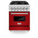 ZLINE 24 in. 2.8 cu. ft. Legacy Dual Fuel Range with 4 Burner Gas Cooktop and Electric Convection Oven