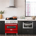 ZLINE 30 in. Dual Fuel Range with Gas Stove and Electric Oven in Stainless Steel (RA30)