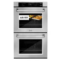 ZLINE 30 in. Professional True Convection Double Wall Oven with Air Fry and Self Clean in Stainless Steel (WAD-30)
