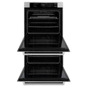 ZLINE 30 in. Professional True Convection Double Wall Oven with Air Fry and Self Clean in Stainless Steel, Open Box-Good Condition