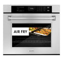 ZLINE 30 in. Professional True Convection Single Wall Oven with Air Fry and Self Clean in Stainless Steel (WAS-30)