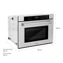 ZLINE 30 in. Professional True Convection Single Wall Oven with Air Fry and Self Clean in Stainless Steel, Open Box-Good Condition