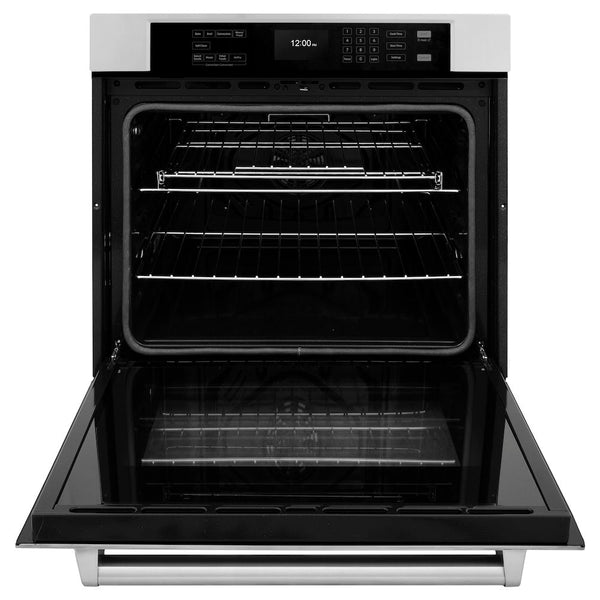 ZLINE 30 in. Professional True Convection Single Wall Oven with Air Fry and Self Clean in Stainless Steel, Open Box-Good Condition