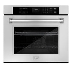 ZLINE 30 in. Professional True Convection Double Wall Oven with Air Fry and Self Clean in Stainless Steel, Open Box-Great Condition