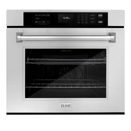ZLINE 30 in. Professional True Convection Double Wall Oven with Air Fry and Self Clean in Stainless Steel, Open Box-Great Condition