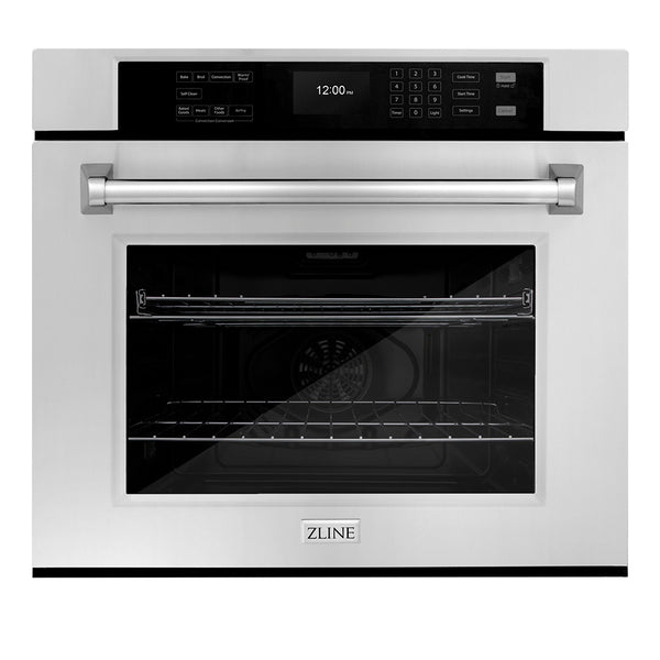 ZLINE 30 in. Professional True Convection Single Wall Oven with Air Fry and Self Clean in Stainless Steel, Open Box-Great Condition