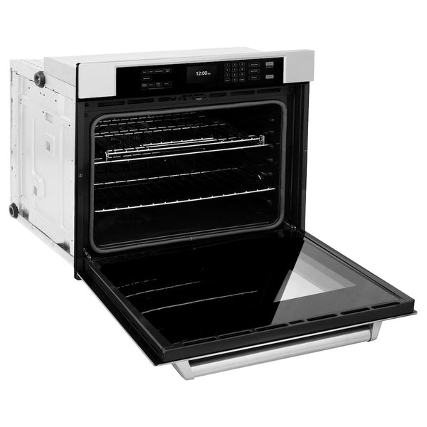 ZLINE 30 in. Professional True Convection Single Wall Oven with Air Fry and Self Clean in Stainless Steel, Open Box-Good Condition
