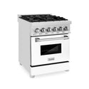 ZLINE 24 in. 2.8 cu. ft. Legacy Dual Fuel Range with 4 Burner Gas Cooktop and Electric Convection Oven