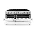 ZLINE 60 in. 7.4 cu. ft. Legacy Dual Fuel Range with 9 Burner Gas Cooktop and 2 Electric Convection Ovens