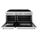 ZLINE 60 in. 7.4 cu. ft. Legacy Dual Fuel Range with 9 Burner Gas Cooktop and 2 Electric Convection Ovens