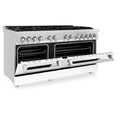 ZLINE 60 in. 7.4 cu. ft. Legacy Dual Fuel Range with 9 Burner Gas Cooktop and 2 Electric Convection Ovens