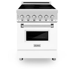 ZLINE 24 in. 2.8 cu. ft. Legacy Induction Range with 4 Element Cooktop and Electric Oven