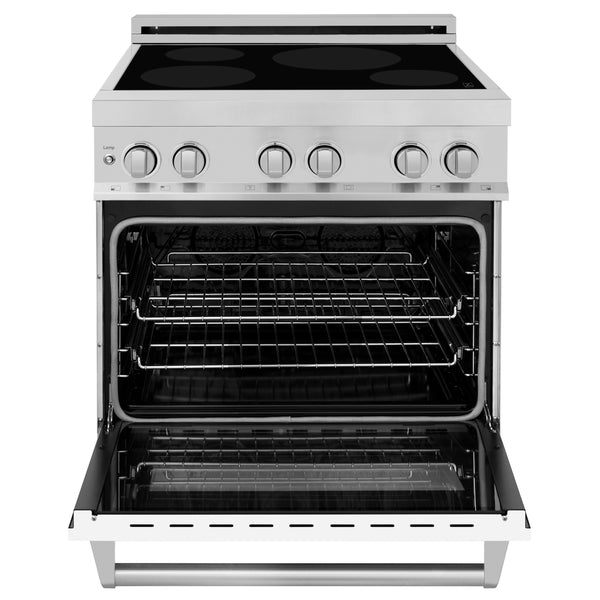 ZLINE 30" 4.0 cu. ft. Induction Range with a 4 Element Stove and Electric Oven in Stainless Steel (RAIND-30)