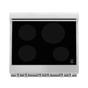 ZLINE 30 in. 4.0 cu. ft. Legacy Induction Range with 4 Element Cooktop and Electric Oven in Stainless Steel and White Matte Door, Open Box-Good Condition