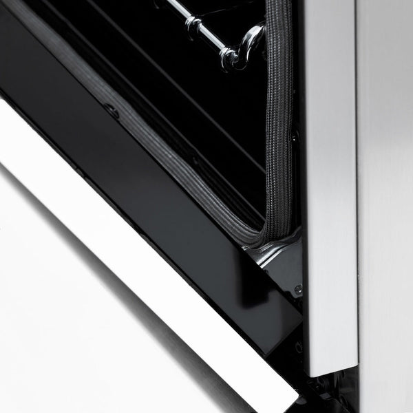 ZLINE 36 in. 4.6 cu. ft. Legacy Induction Range with 5 Element Cooktop and Electric Oven in Stainless Steel and White Matte Door, Open Box-Good Condition
