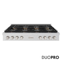 ZLINE 48 in. Paramount Gas Rangetop with 8 Burner DuoPro™ Cooktop in Stainless Steel