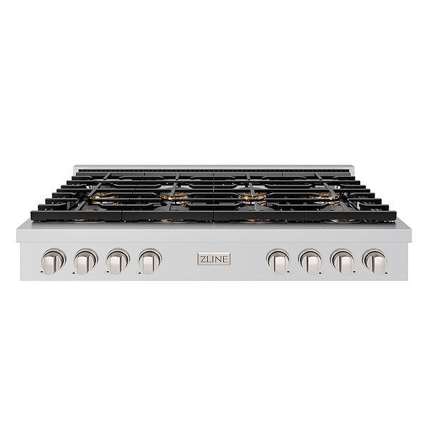 ZLINE 48 in. Paramount Gas Rangetop with 8 Burner DuoPro™ Cooktop in Stainless Steel