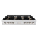 ZLINE 48 in. Paramount Gas Rangetop with 8 Burner DuoPro™ Cooktop in Stainless Steel