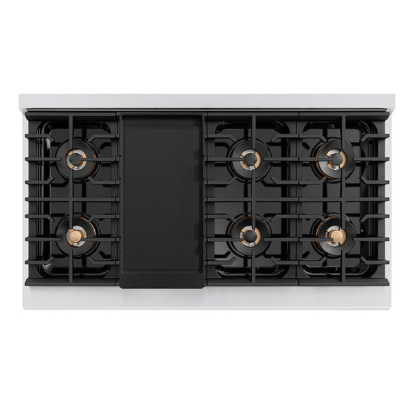 ZLINE 48 in. Paramount Gas Rangetop with 8 Burner DuoPro™ Cooktop in Stainless Steel