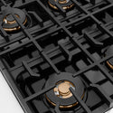 ZLINE Autograph Edition 30 in. Paramount Gas Rangetop with 4 Burner DuoPro™ Cooktop in Stainless Steel and Champagne Bronze Accents, Open Box-Great Condition