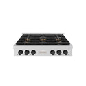 ZLINE Autograph Edition 36 in. Paramount Gas Rangetop with 6 Burner DuoPro™ Cooktop in Stainless Steel and Matte Black Accents, Open Box-Great Condition