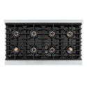 ZLINE Autograph Edition 48 in. Paramount Gas Rangetop with 8 Burner DuoPro™ Cooktop in Stainless Steel and Champagne Bronze Accents, Open Box-Great Condition