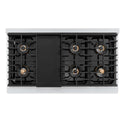 ZLINE Autograph Edition 48 in. Paramount Gas Rangetop with 8 Burner DuoPro™ Cooktop in Stainless Steel and Polished Gold Accents, Open Box-Good Condition