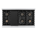 ZLINE Autograph Edition 48 in. Paramount Gas Rangetop with 8 Burner DuoPro™ Cooktop in Stainless Steel and Polished Gold Accents, Open Box-Great Condition