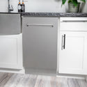 ZLINE 18 in. Tallac Series 3rd Rack Dishwasher with Auto Door Open Drying, 51dBa, Stainless Steel Panel (DWV-304-18)