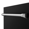 ZLINE 18 in. Tallac Series 3rd Rack Dishwasher with Auto Door Open Drying, 51dBa, Black Matte Panel (DWV-BLM-18)