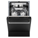ZLINE 18 in. Tallac Series 3rd Rack Dishwasher with Auto Door Open Drying, 51dBa, Black Matte Panel (DWV-BLM-18)