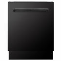 ZLINE 24 in. Tallac Series 3rd Rack Dishwasher with Auto Door Open Drying, 51dBa, Black Stainless Steel Panel (DWV-BS-24)