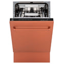 ZLINE 18 in. Tallac Series 3rd Rack Dishwasher with Auto Door Open Drying, 51dBa, Copper Panel (DWV-C-18)