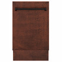 ZLINE 18 in. Tallac Series 3rd Rack Dishwasher with Auto Door Open Drying, 51dBa, Hand-Hammered Copper Panel (DWV-HH-18)