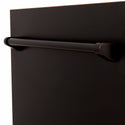 ZLINE 18 in. Tallac Series 3rd Rack Dishwasher with Auto Door Open Drying, 51dBa, Oil-Rubbed Bronze Panel (DWV-ORB-18)