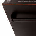 ZLINE 18 in. Tallac Series 3rd Rack Dishwasher with Auto Door Open Drying, 51dBa, Oil-Rubbed Bronze Panel (DWV-ORB-18)