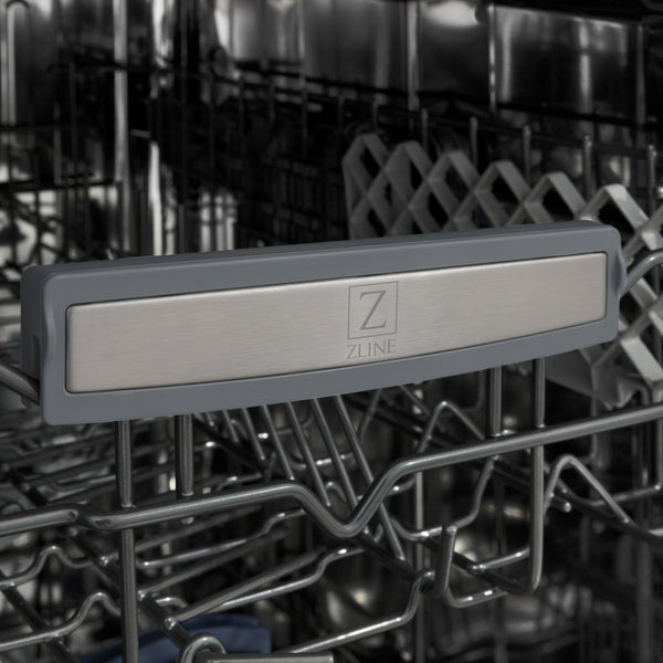 ZLINE 18 in. Tallac Series 3rd Rack Dishwasher with Auto Door Open Drying, 51dBa, Oil-Rubbed Bronze Panel (DWV-ORB-18)