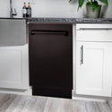 ZLINE 18 in. Tallac Series 3rd Rack Dishwasher with Auto Door Open Drying, 51dBa, Oil-Rubbed Bronze Panel (DWV-ORB-18)